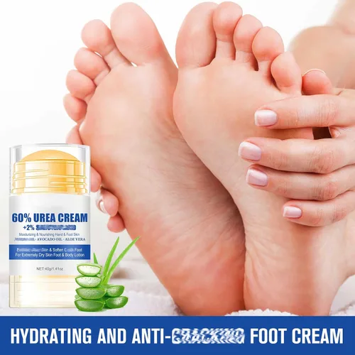 Vista 2 de 3 unidades de crema hidratante y antigrietas para pies, crema de urea de máxima fuerza para pies, loción de pies para talones, manos secas