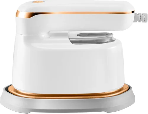 Vista 2 de Mini plancha de vapor, vaporizador de mano 2 en 1, calentamiento rápido de 1100 W y 15 segundos, plancha de vapor portátil para el hogar y regalo
