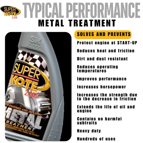 Vista 5 de Tratamiento de motor Superkote 2000, tratamiento de metal, súper lubricante, resistente, antifricción, tratamiento de metales del motor, lubricante