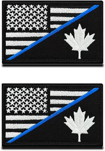 Vista 10 de 2 parches de bandera de Estados Unidos/costa, bandera de Estados Unidos con gancho y bucle bordado para sombrero, mochila, chaqueta, jeans, ropa
