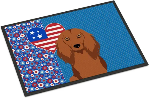 Vista 34 de Caroline's Treasures WDK5119JMAT Airedale Terrier USA - Tapete para interiores o exteriores, 24 x 36 pulgadas, tapete para puerta delantera