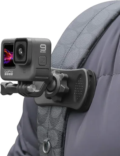 Vista 8 de Soporte magnético para correa de mochila con clip rápido y adaptador magnético, soporte para clip de correa de hombro y cinturón compatible