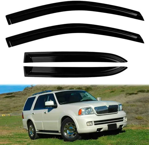 Vista 39 de 4 protectores de lluvia para Chevy Equinox 2010-2017, viseras de ventana, deflectores, parasoles, cinta de ventilación en canal hacia fuera