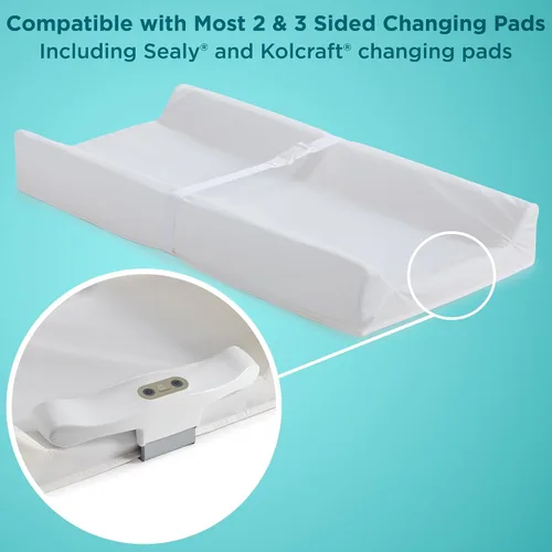 Vista 4 de Contours GlowFlex - Luz nocturna para bebés para cambios de pañales, brillo suave regulable, control táctil, apagado automático, correa