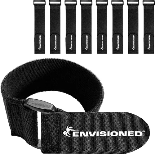 Vista 11 de Correas de terciopelo de 2 x 30 pulgadas – Paquete de 6 correas reutilizables de microfibra suave al tacto