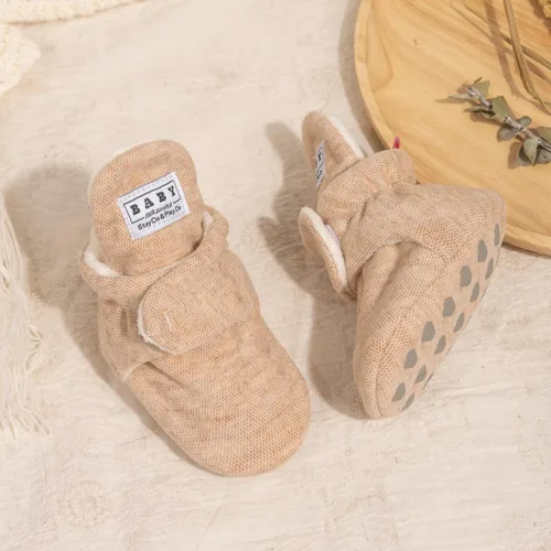 Vista 21 de Sawimlgy - Botines de algodón antideslizantes para recién nacido, con agarre, para cuna o para el invierno