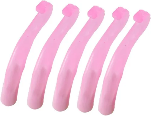 Vista 8 de Marionetas de tentáculo de silicona que brillan en la oscuridad (rosa oscuro, 5)