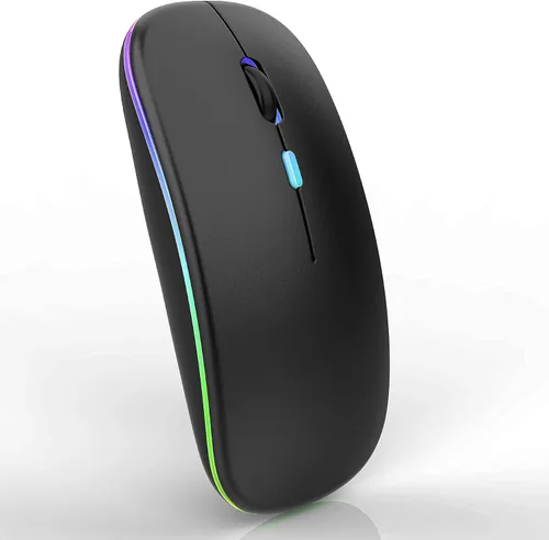 Vista 4 de PEIBO Ratón inalámbrico Bluetooth para portátil Mac, Mac, MacBook, iPad, MacBook Air, MacBook Pro, PC, computadora de escritorio, Windows, Chromebook