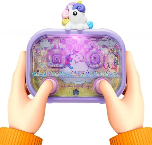 Vista 10 de Juego de agua de mano con luz - Juguete de bola de agua para niños a partir de 3 años, juguete retro, juego de viaje en automóvil sin pantalla