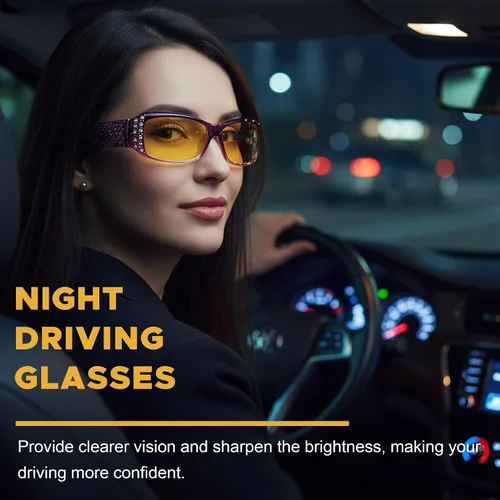 Vista 2 de LVIOE Gafas de sol polarizadasgafas de conducción de visión nocturna para mujeres LN010