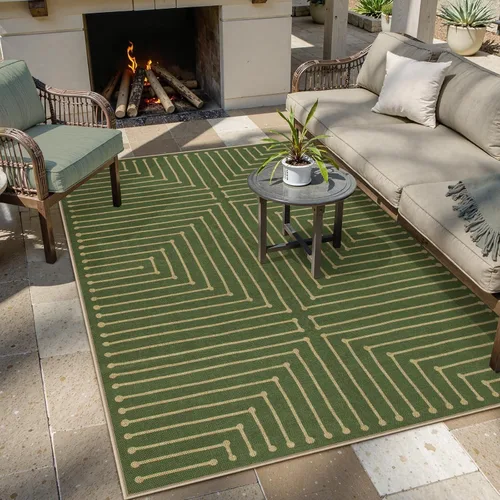Vista 106 de Lahome Tapetes geométricos para puerta de interior para entrada, alfombra antideslizante lavable de 2 x 3 negro / neutro