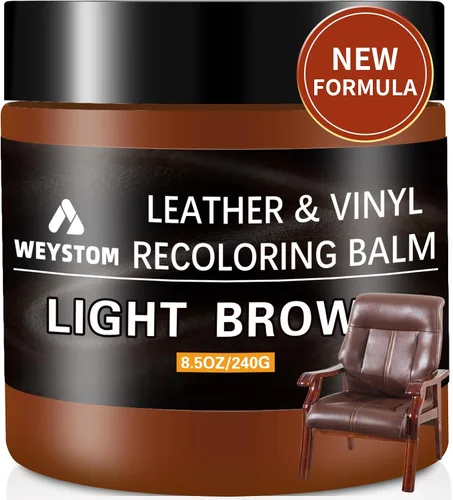 Vista 17 de Bálsamo de recoloración de cuero, kit de reparación de cuero beige para muebles, tinte de cuero y pintura para recolorear, restaurar y reparar cuero