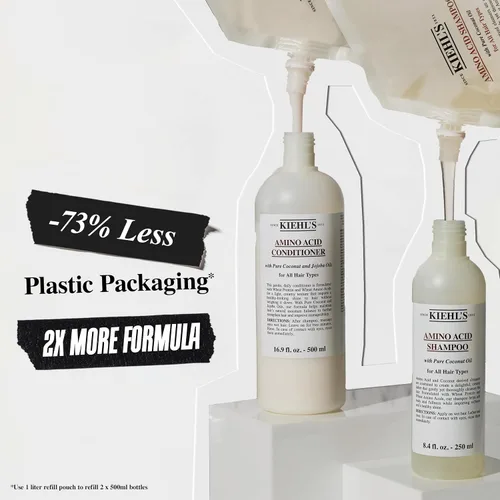 Vista 6 de Kiehl's Acondicionador de aminoácidos, tratamiento fortalecedor e hidratante para el cabello, con aminoácidos, jojoba y aceite de coco para mejorar