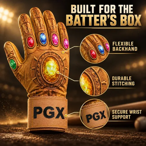 Vista 7 de PGX Power Stones Batting Gloves for Baseball & Softball, Youth & Adult
