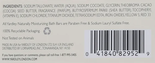 Vista 7 de Yardley Barra hidratante de manteca de cacao 4.0 oz (paquete de 6)