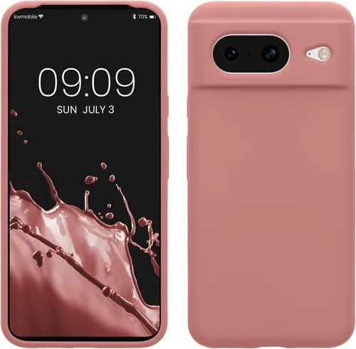 Vista 42 de kwmobile Funda compatible con Google Pixel 7 - Funda de silicona TPU con acabado suave - Piedra antigua