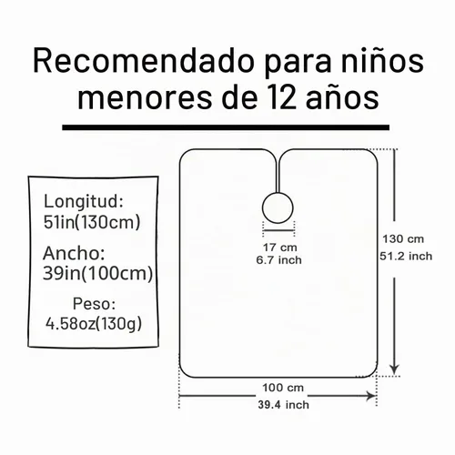 Vista 7 de Pelocapa Capas de corte de cabello para niños, impermeables, capas de champú para niños y niñas, 39 x 51 pulgadas (vehículo de construcción)