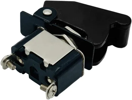 Vista 6 de ESUPPORT Interruptor basculante de cubierta negra de 12 V 20 A SPST ON/OFF Negro cubierta