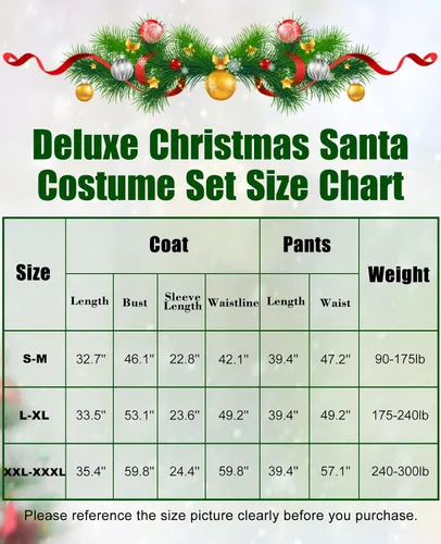 Vista 7 de Trajes de Santa Claus para navidad trajes para fiesta disfraces cosplay