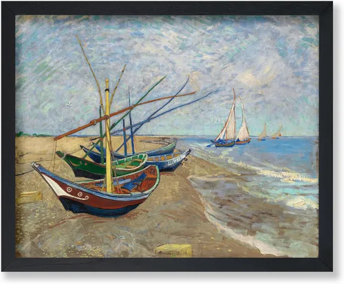 Vista 34 de Poster Master Póster clásico de Van Gogh, impresión impresionista vintage, regalo para artista, pintor, autorretrato, sombrero de paja, dibujo