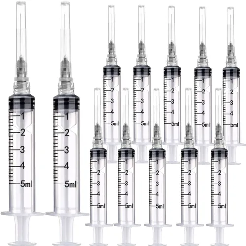 Vista 7 de Paquete de 100 jeringas de plástico desechables de 0.0 fl oz y 1 cc con 25 Ga, paquete estéril individualmente