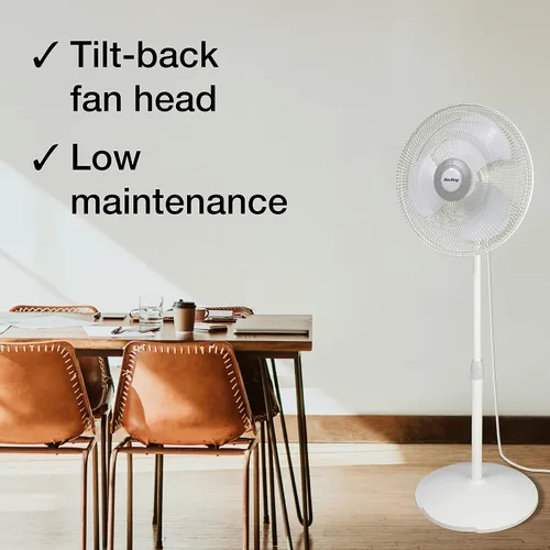 Vista 5 de Air King 9126 16-Inch Adjustable Oscillating Pedestal Fan