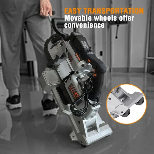 Vista 6 de MAXXT Sierra de cinta con base de aluminio ligero, sierra de cinta de corte profundo de 10 amperios y 5 pulgadas, sierra portátil automática