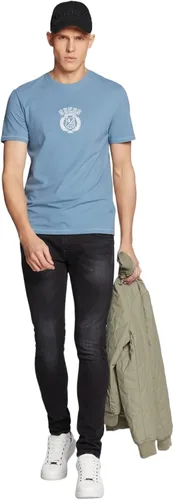 Vista 2 de GUESS Camiseta de manga corta con cuello redondo para hombre