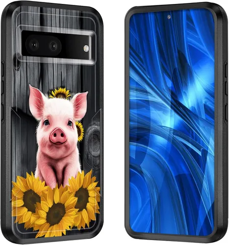 Vista 45 de Funda para Pixel 7A, [probada contra caídas de grado militar] Funda protectora resistente a prueba de golpes para Google Pixel 7A de 6.1 pulgadas