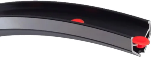 Vista 3 de Velocity Veloplugs para agujeros de 0.315 in, bolsa de 72 rojo