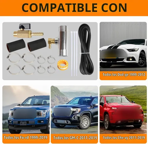 Vista 4 de Kit de instalación de tanque de combustible diésel auxiliar compatible con Ford 1999-2019 compatible con Ram 1999-2012 compatible con Colorado