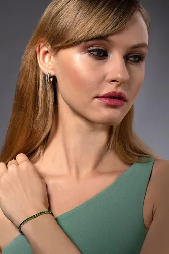 Vista 3 de ZAVANA Pulseras ajustables para mujeres y adolescentes, delicadas pulseras de tenis deslizantes para mujeres con circonitas cúbicas transparentes