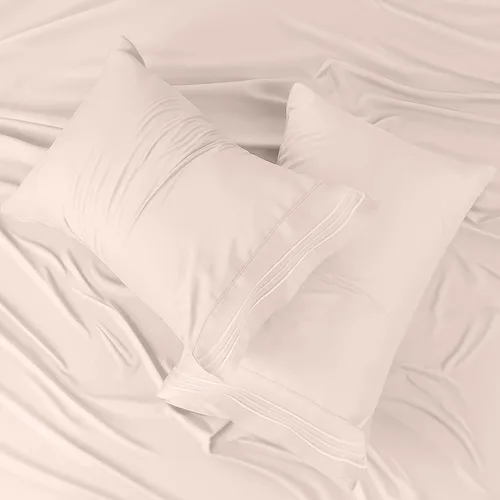 Vista 7 de LUX Décor - Juego de sábanas Twin de microfibra ultrasuave de 3 piezas con sábana encimera, sábana bajera de 16 pulgadas de profundidad y funda