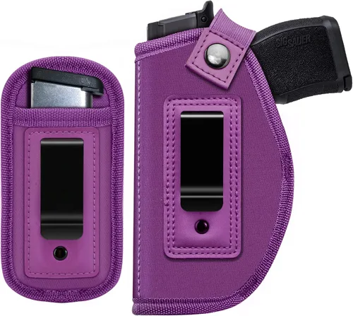 Vista 8 de Funda de pistola para mujeres/hombres, fundas IWB universales para transporte oculto, fundas de pistola diestra/siniestra, compatibles con S&W M&P
