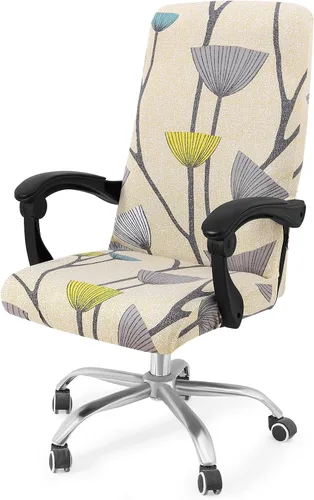 Vista 51 de Smiry fundas elásticas estampadas para silla de oficina de computadora, fundas universales para sillas giratorias de escritorio, extraíbles