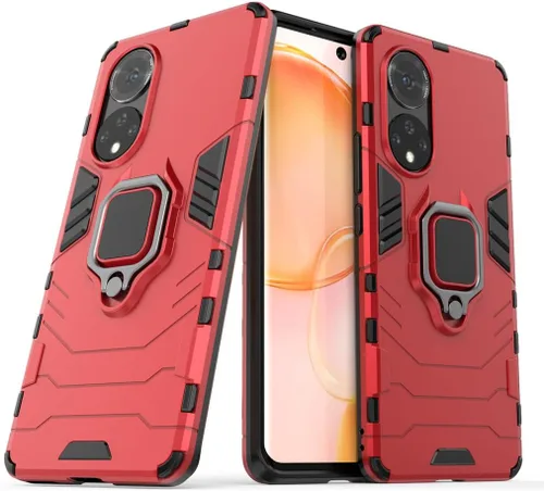 Vista 7 de MaiJin Compatible con Huawei Nova 9, Honor 50, soporte de anillo de metal, a prueba de golpes, parachoques duro