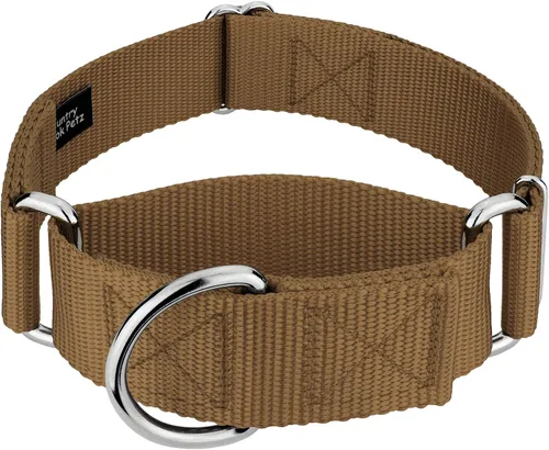 Vista 15 de Country Brook Design - Collar ancho para perro, ajustable para razas grandes - Collar de perro de nailon sólido Martingala
