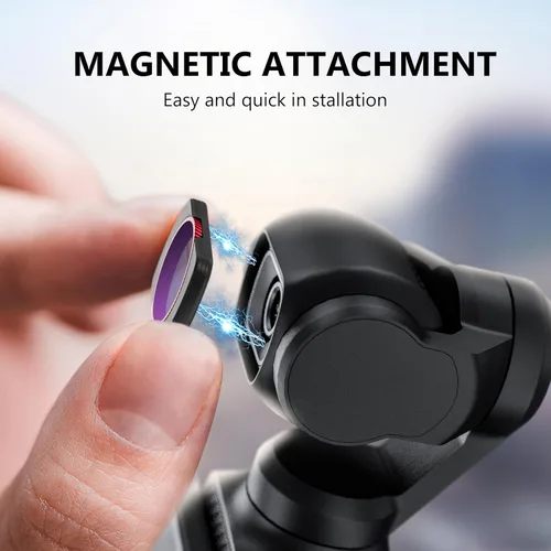 Vista 4 de STARTRC Juego de filtros NDPL para DJI Osmo Pocket 4/3 Creator Combo Accesorios – Paquete de 4 ND/PL16, ND/PL 32, ND/PL 64, ND/PL256 (magnético)