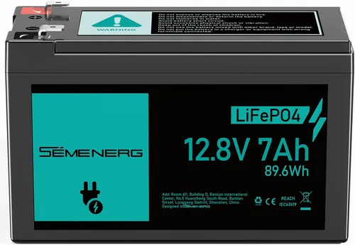 Vista 9 de Batería de litio de 12 V 6 Ah, más de 3000 ciclos LiFePO4 BMS integrado de 10 A, ciclo profundo de 6 Ah, ideal para suministro de iluminación