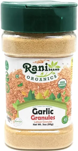 Vista 11 de Ajo granulado Rani (ajo molido grueso) 400 onzas (25 libras) caja a granel de 25.0 lbs ~ Todo natural Apto para gluten Vegano Sin OMG Kosher