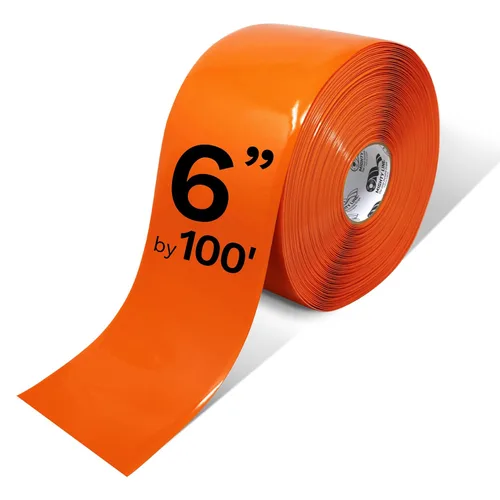 Vista 17 de Mighty Line Cinta de marcado de piso sólido para seguridad, precaución, advertencia, resistente, adhesivo para despegar y pegar, diseño de borde