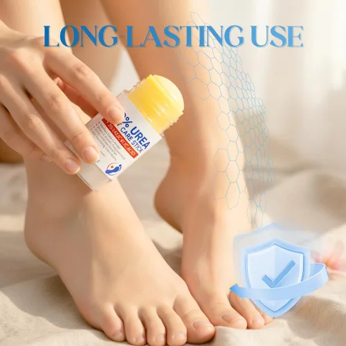 Vista 6 de Crema para pies 60% urea, hidratante profunda, antigrietas para pieles secas, duras y ásperas, fórmula mejorada repara, suaviza, suaviza, crema