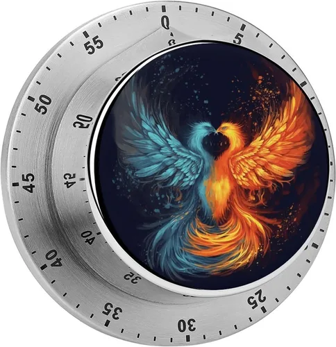 Vista 11 de Temporizadores mecánicos de cocina para cocinar, temporizador magnético de cuenta regresiva de 60 minutos con boca de animal, lindos temporizadores