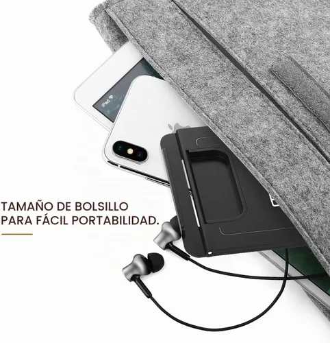 Vista 4 de MoKo - Soporte plegable para teléfono celular, soporte para escritorio, tablet de 6 a 12.9 pulgadas Fits iPad Pro 12.9", iPad Air, Galaxy Tab &
