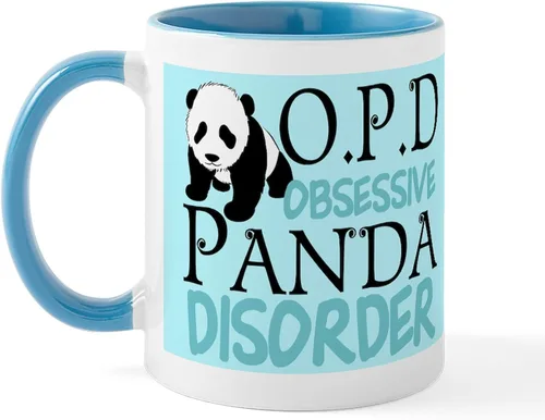 Vista 8 de CafePress Turtle And Panda - Taza de café de cerámica de 11 oz (11.0 fl oz)