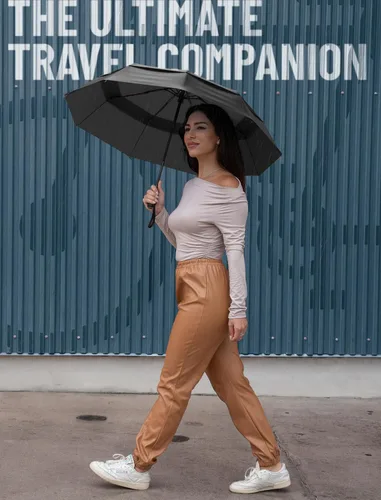 Vista 6 de REPEL Windproof Travel Umbrella - Compact & Withstands Winds up to 85MPH , Strongest Premium Auto Folding Umbrella for Rain and Sun - Durable, Light