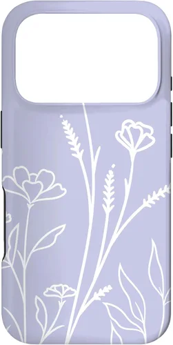 Vista 30 de Summer Wildflowers Pattern Pastel Design Floral Periwinkle Case for iPhone 17