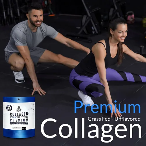 Vista 5 de MO4T - Péptidos de colágeno - Colágeno en polvo - Colágeno hidrolizado - Colageno Hidrolizado - Colágeno sin sabor (1 libra)
