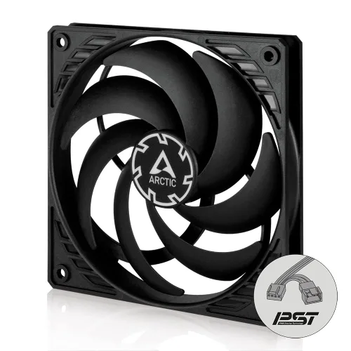 Vista 9 de ARCTIC P12 Slim PWM PST (paquete de 3) - Ventiladores de PC, ventilador de carcasa de 4.724 in con tecnología PWM Sharing (PST), optimizado