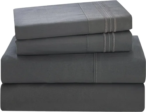 Vista 8 de Yibeizi - Juego de sábanas con estampado floral para cama de tamaño queen, sábanas de microfibra con patrón botánico boho, fundas para almohada